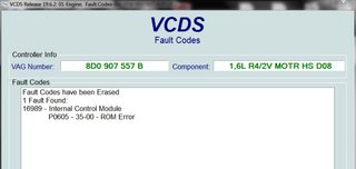 16989 - internal control module rom error