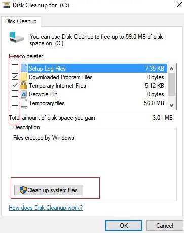 2008 server disk cleanup wizard