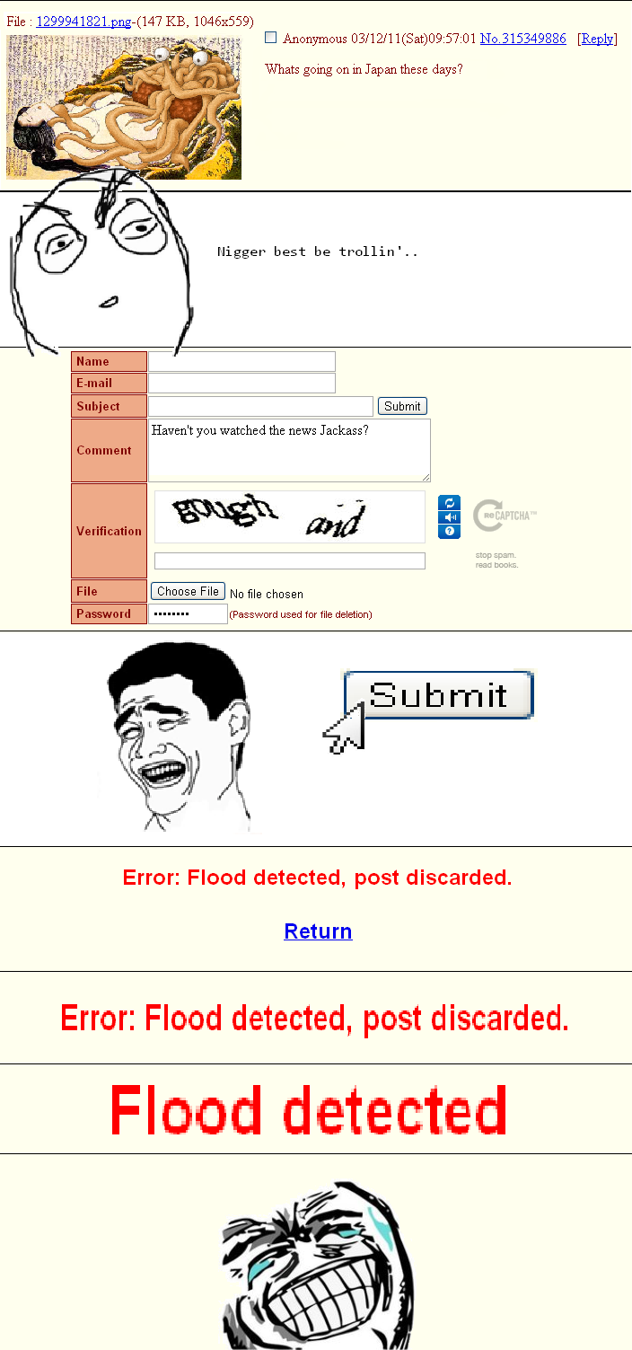Se detectó una inundación de error de 4chan