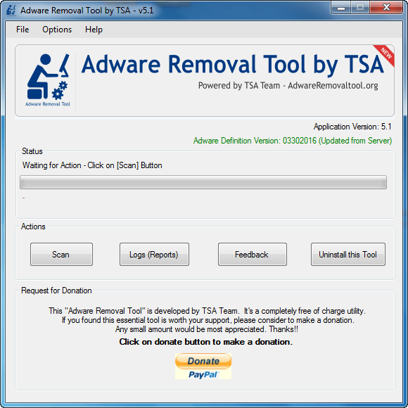 adware scan open download