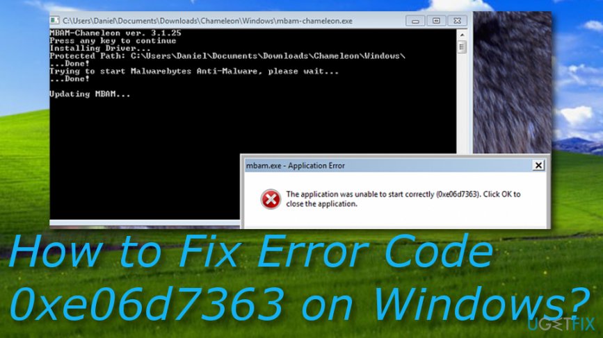 application failed to initialize properly 0xe06d7363