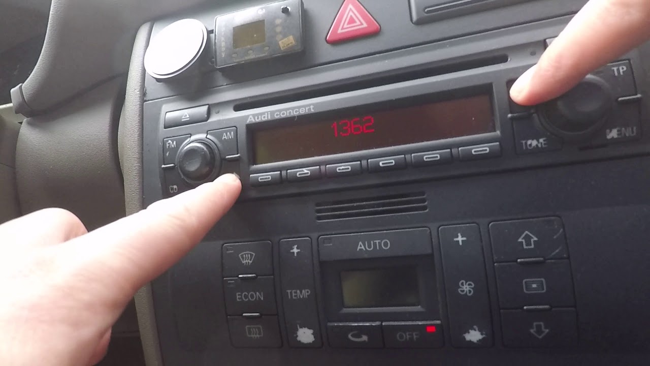 audi a3 refrain radio safe mode