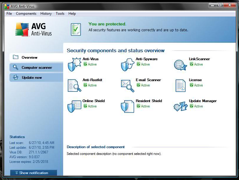 avg computer 2009 freeware