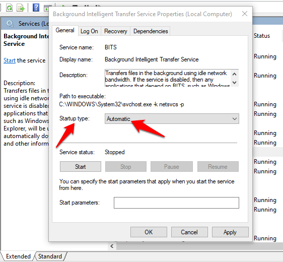 inteligentna usługa transferu w tle przestała męczyć Windowsa 7