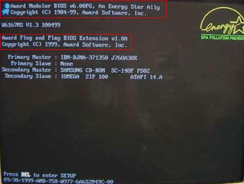 bios date on computer