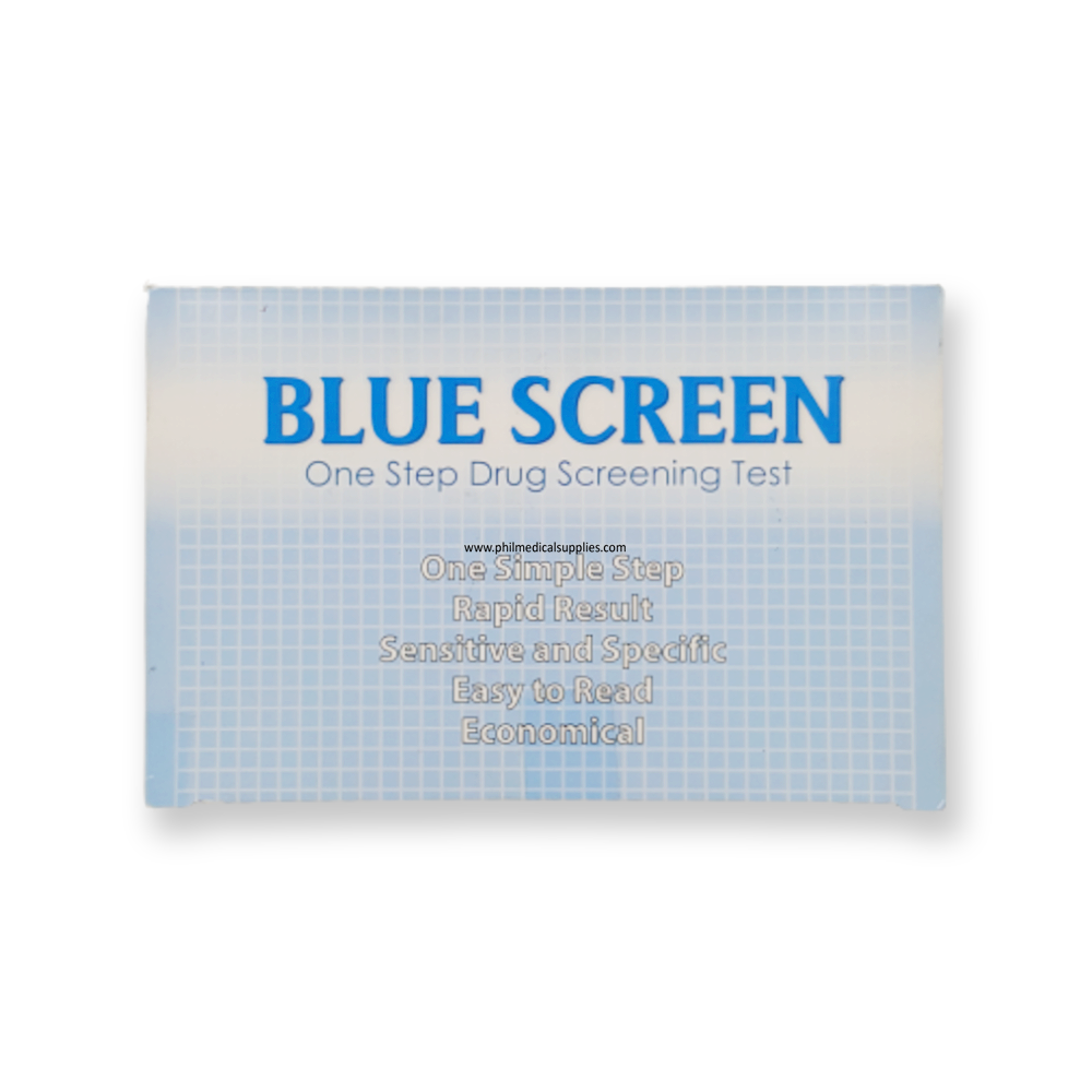 kit de teste de drogas com tela de toque azul