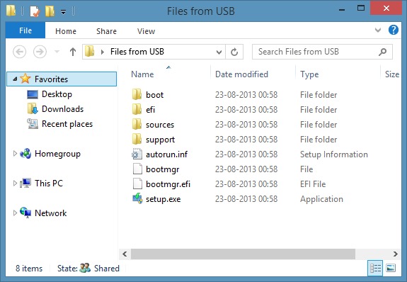 boot compact file file list