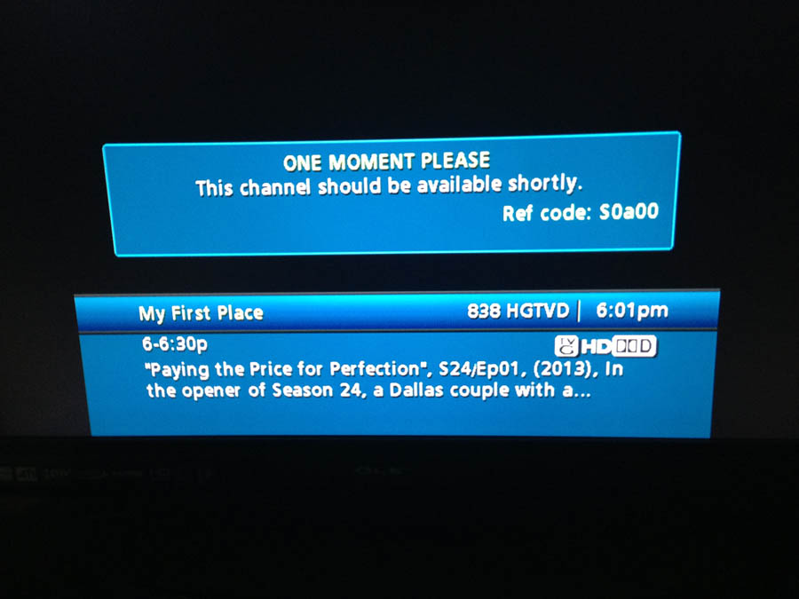 cable one error code s0a00