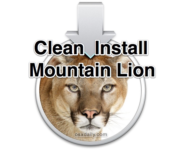 complete reinstall mountain lion