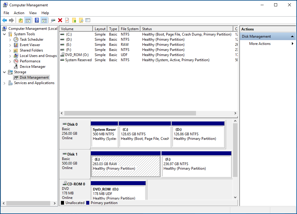 converter disco de inicialização para NTFS