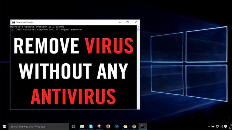 ta bort virusdator utan att använda antivirus