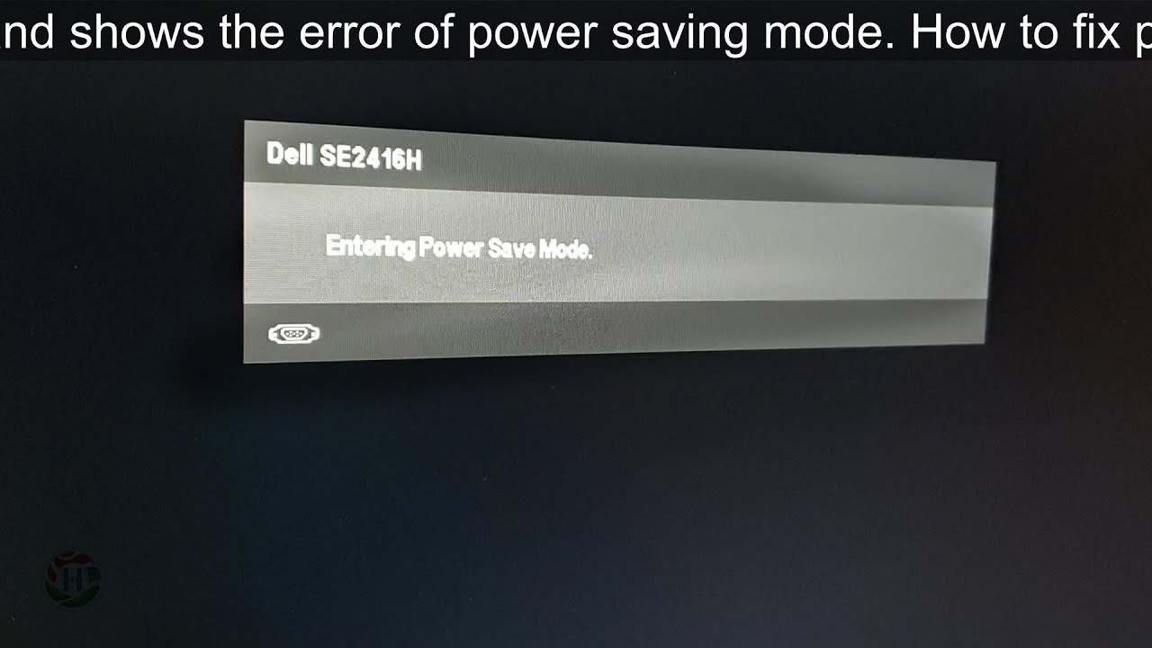 Erreur du mode d'économie d'énergie Dell