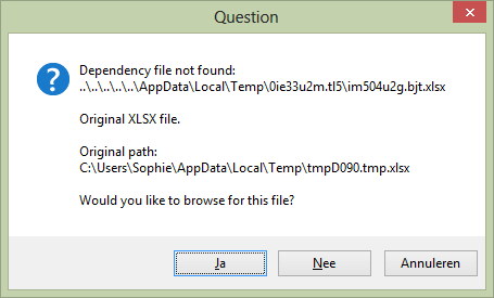 dependency file not found trados