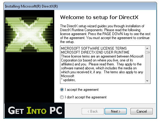 descargar ultimo pacchetto di directx 11 per xp