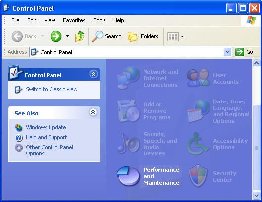 gestione dispositivi come questo aiuterà ad accedervi in ​​Windows XP