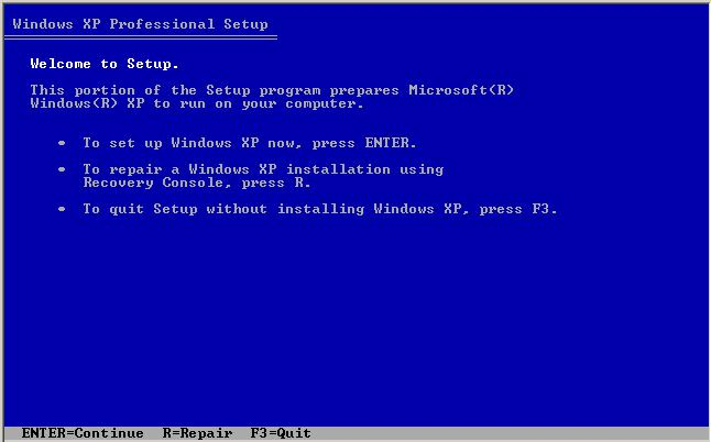 descargar el disco de arranque de Windows XP