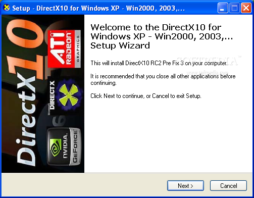 directx 10 für Windows XP 64 herunterladen