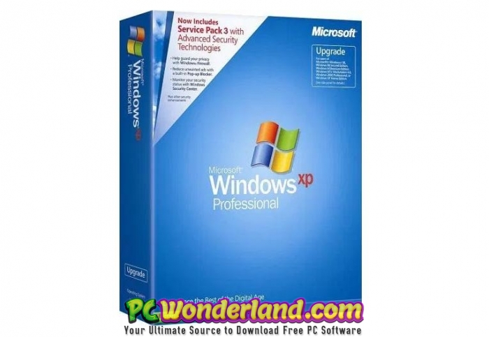 Télécharger le service Windows XP contient 3 versions complètes gratuites