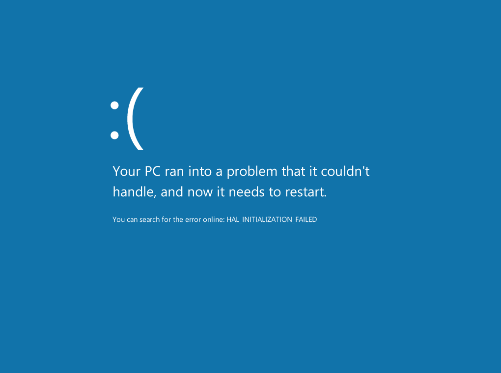 enable blue screen of death