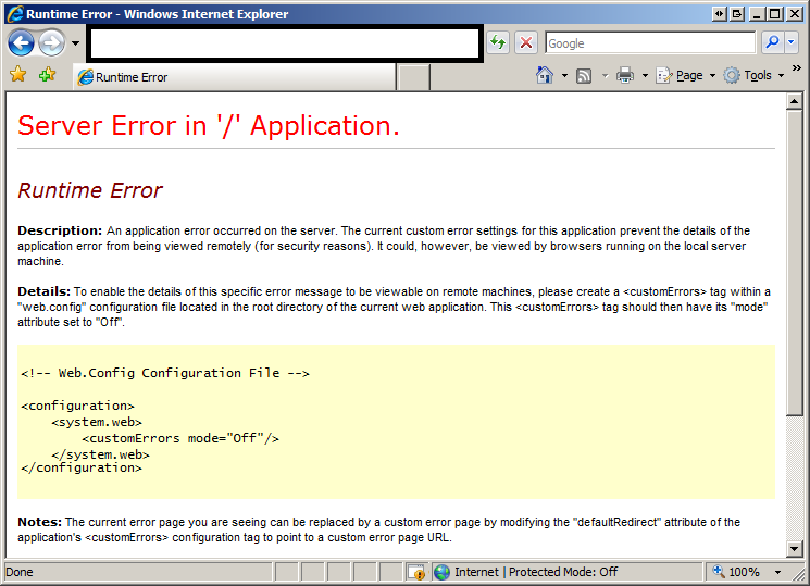 error log in c#