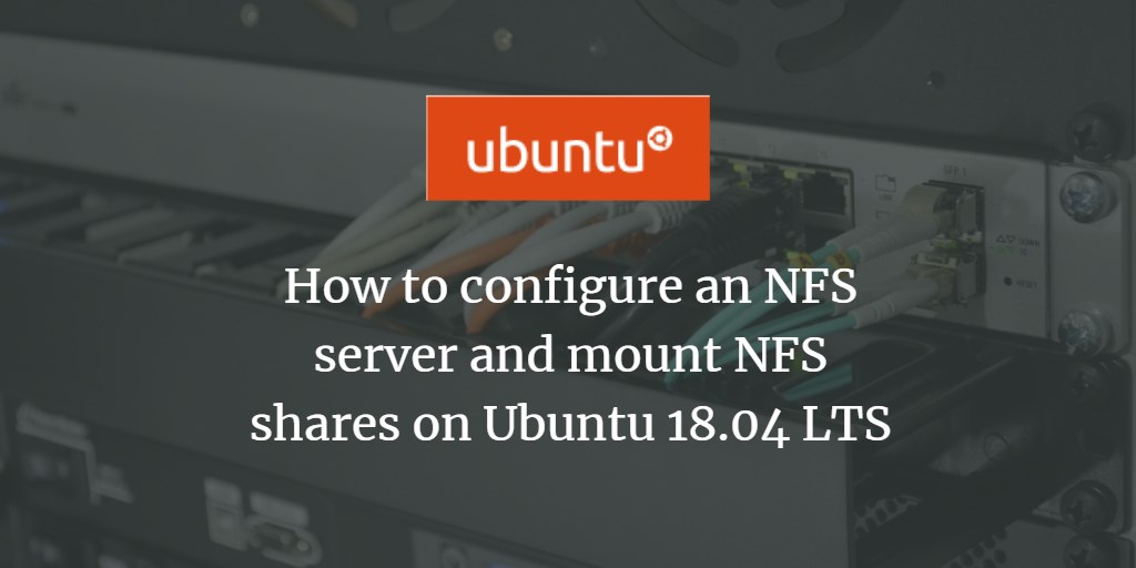 error nfs server to have file system mount on