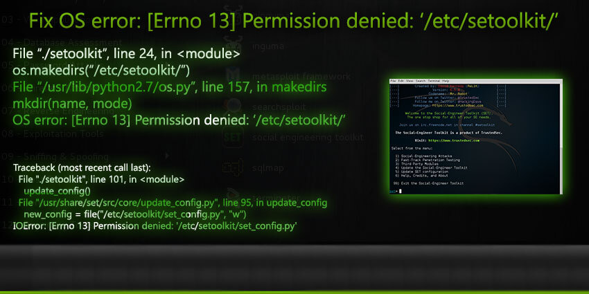 error = shmat 13 permission denied