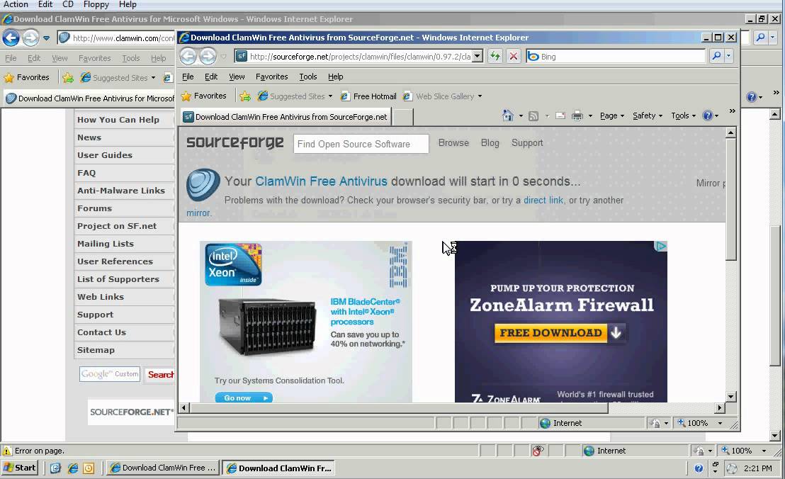 free antivirus windows 2003