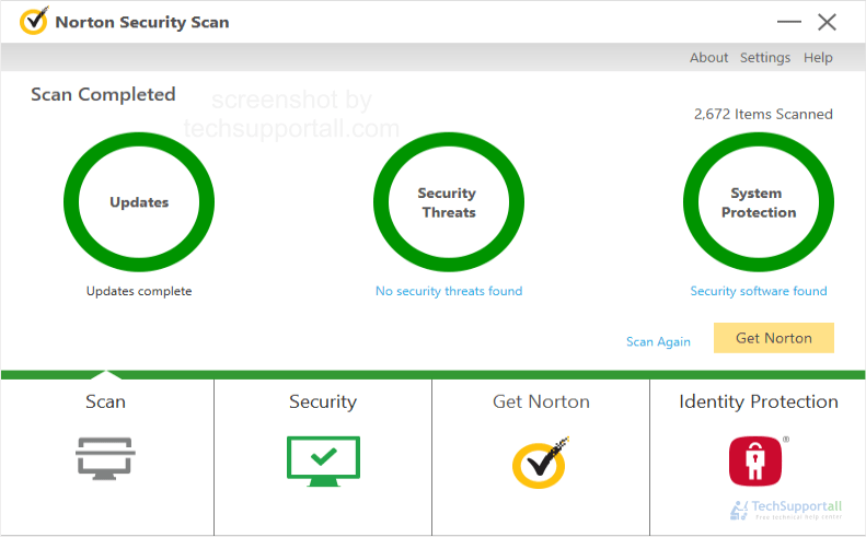 free norton antivirus scan and removal