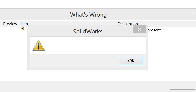 mensajes de error divertidos de SolidWorks
