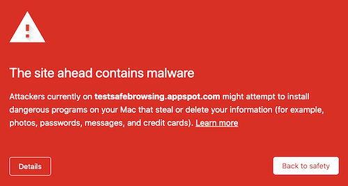 google sagt, dass ich Malware erworben habe