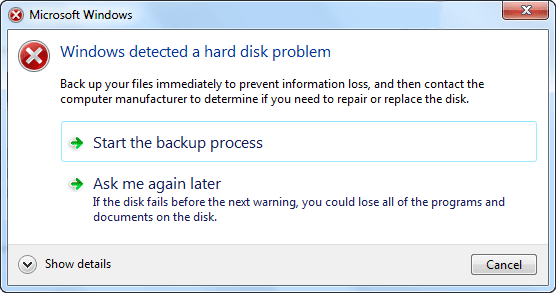 жесткий диск сломается, переустановите windows 7