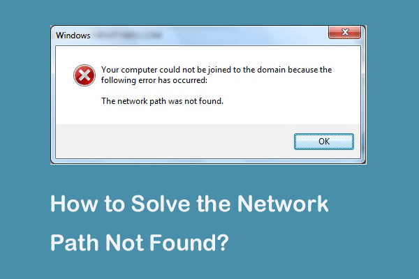 home network path not found