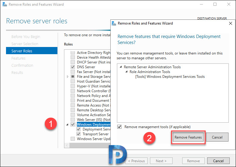 comment supprimer un service dans Windows Server 2003