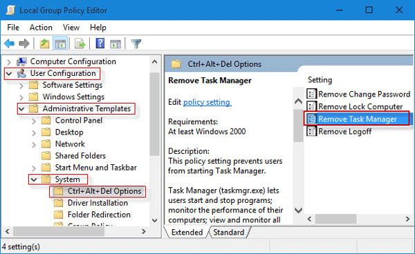 How do you enable task manager