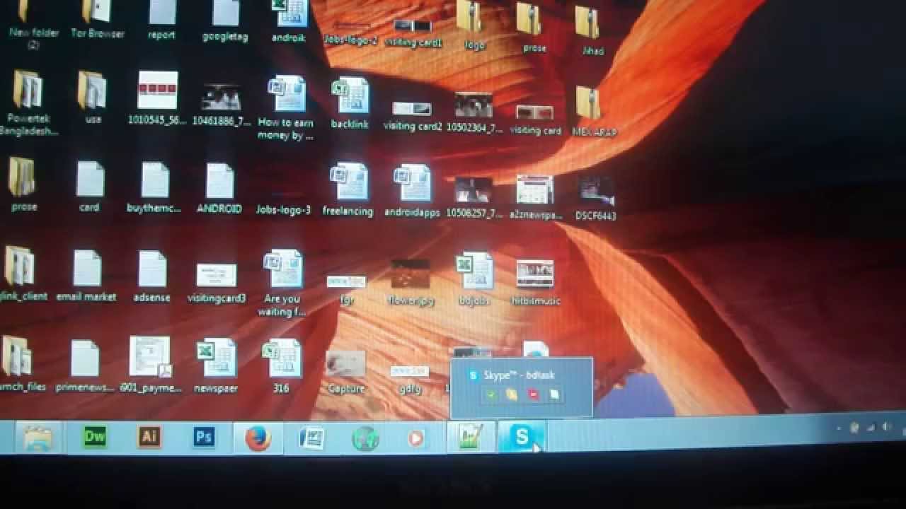 hur man äntligen lägger till skype-ikon på skrivbordet i Windows OS 8