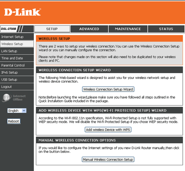 hur man ställer in d-link router i Windows 7