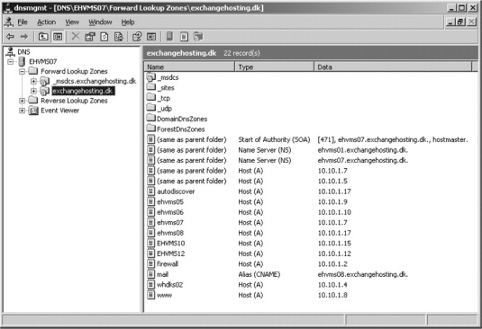hur man konfigurerar framåtsökzon i Windows Server 2003