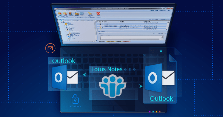 how to management lotus notes email in Outlook