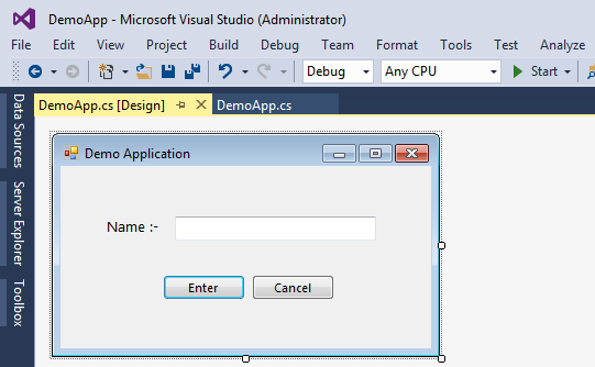 how to do validation in windows invoke application
