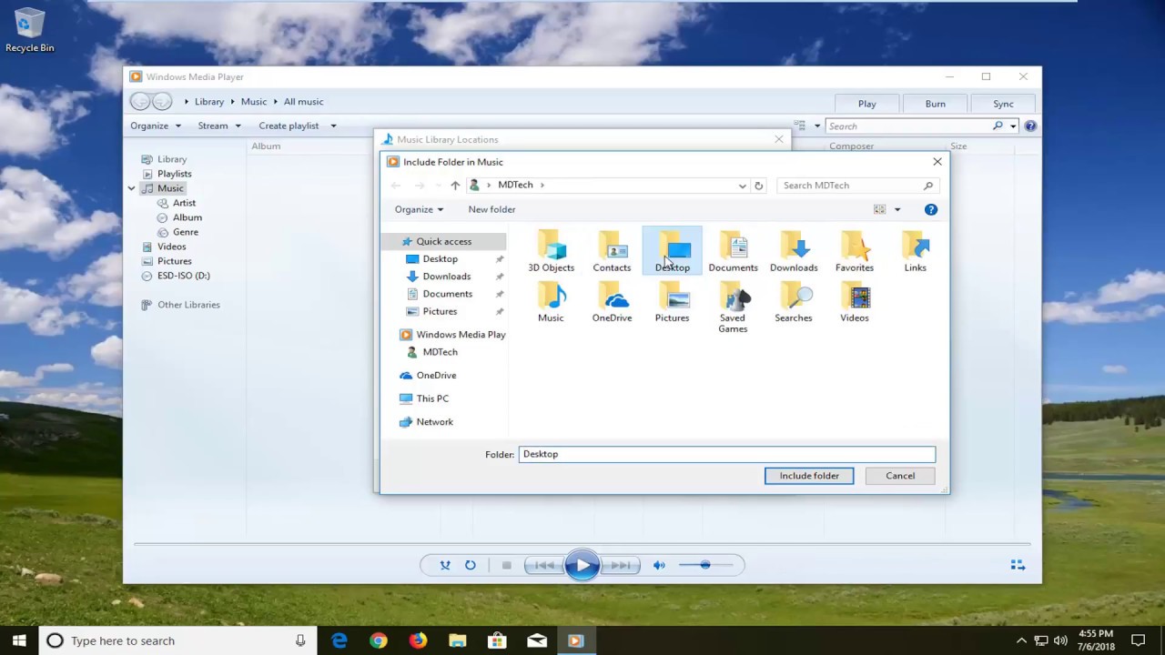 how to put songs in windows media player from internet