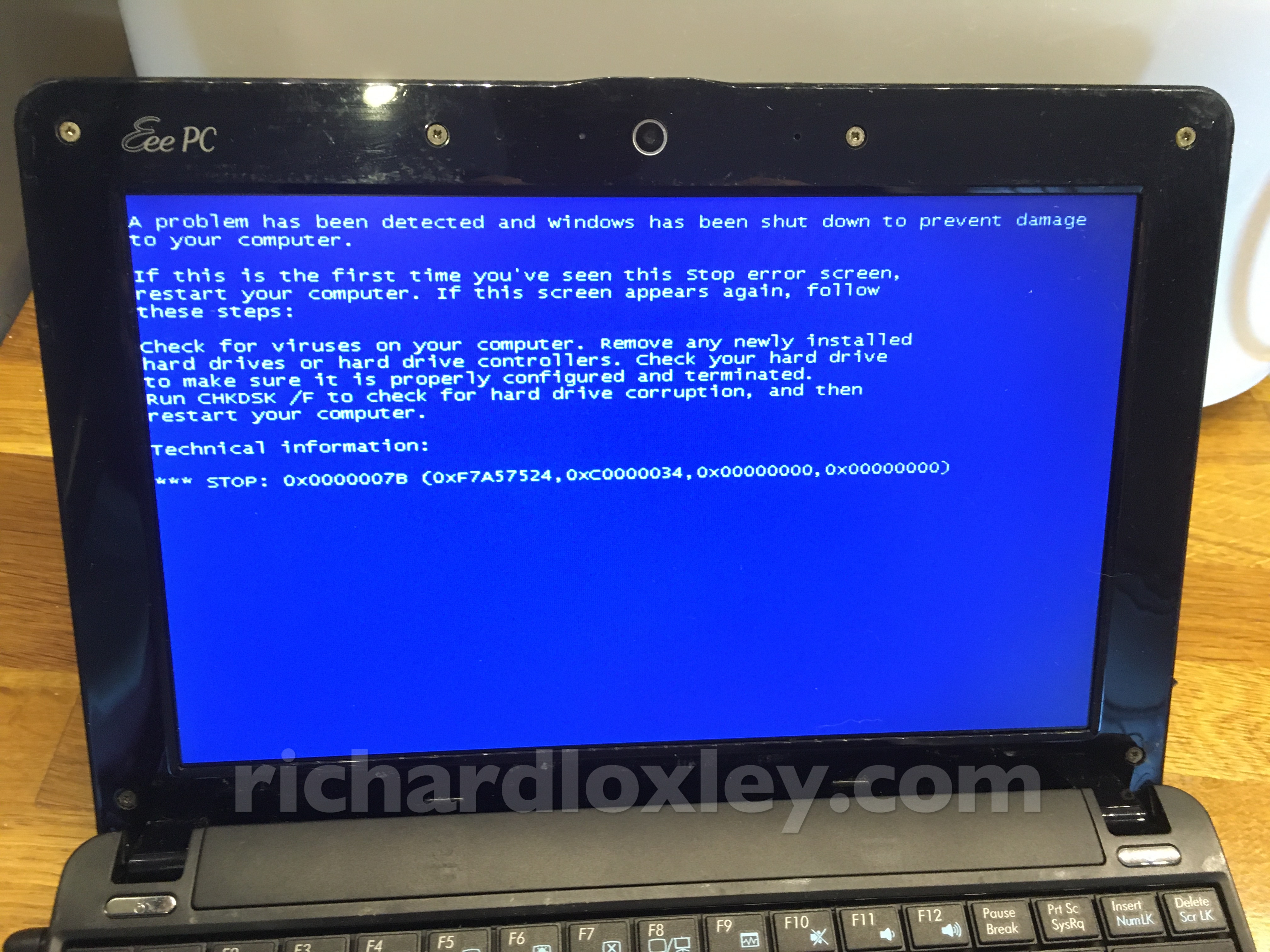 how to reinstall windows xp on asus eee pc