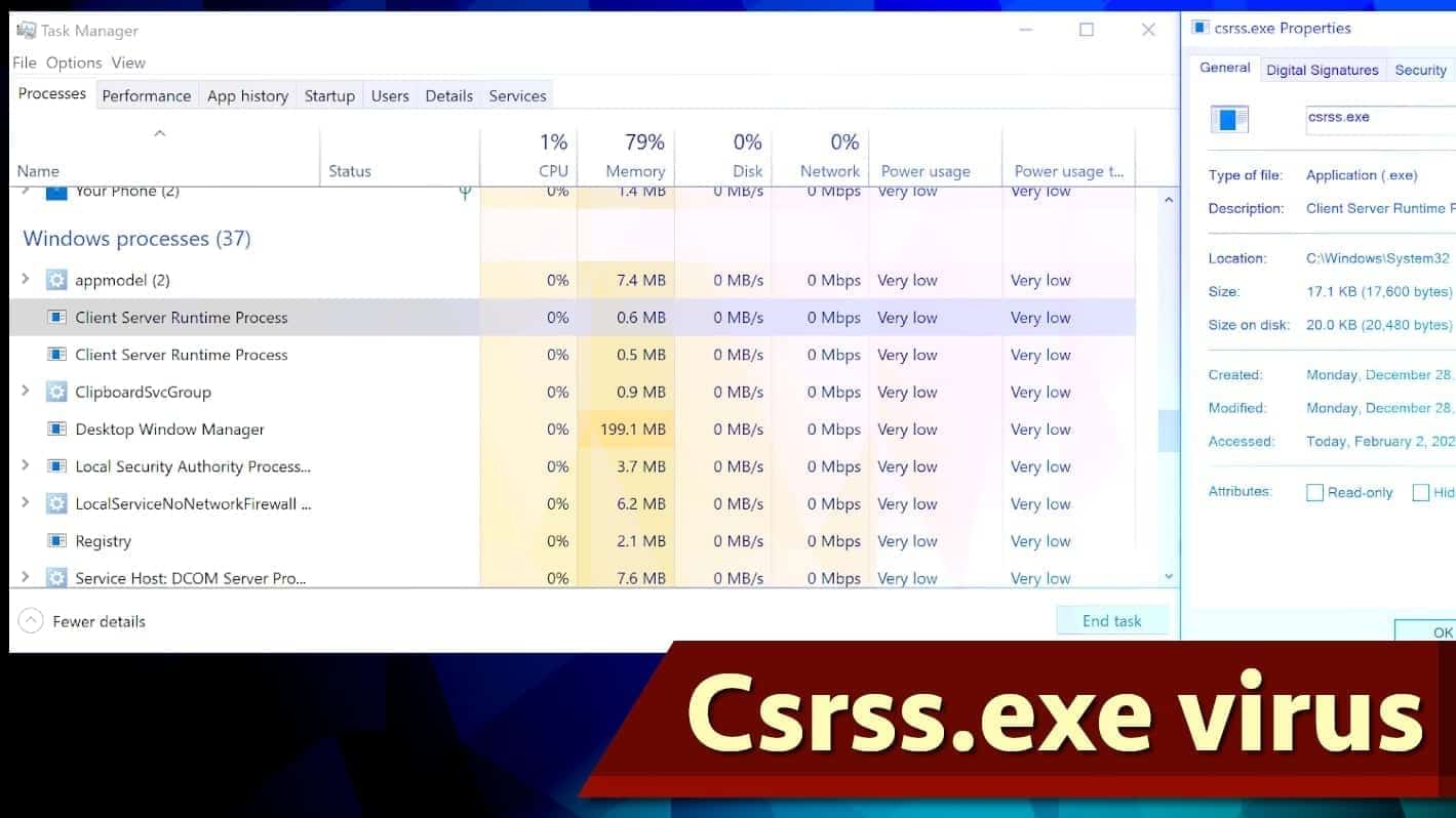 how to remove csrcs.exe error