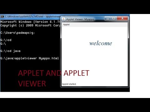 how to run appletviewer in windows