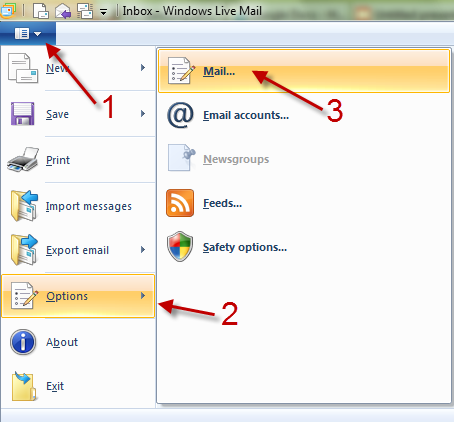 come impostare una firma in Windows Live Mail 2011