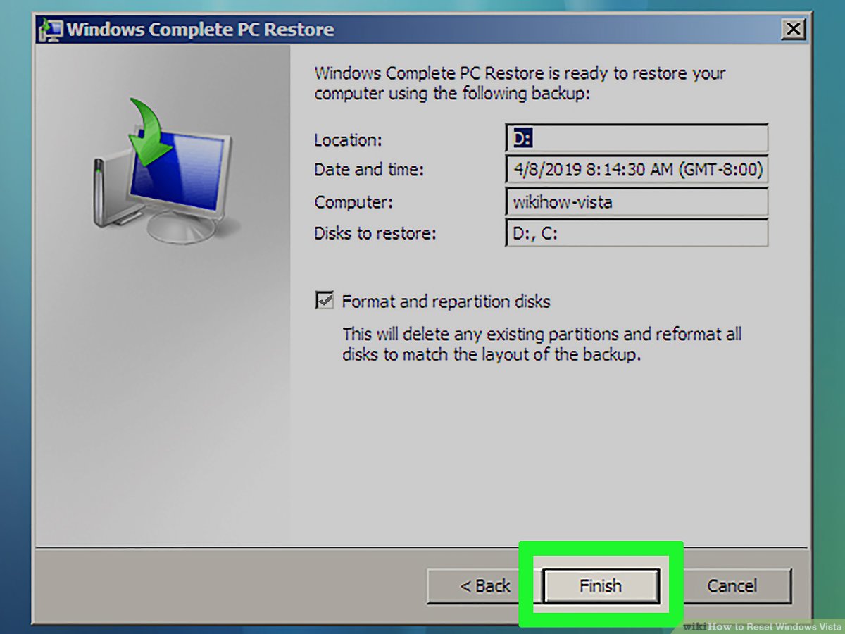 Wie Sie die Wiederherstellung von Windows Vista deaktivieren können