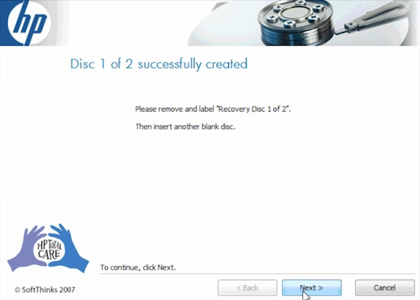 Wie kann die HP Recovery Disc in Vista verwendet werden