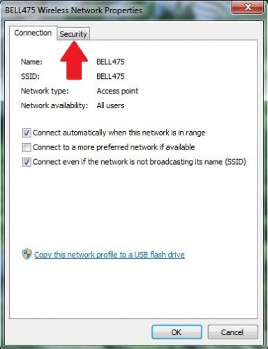 come visualizzare la password di rete wireless in Windows Vista