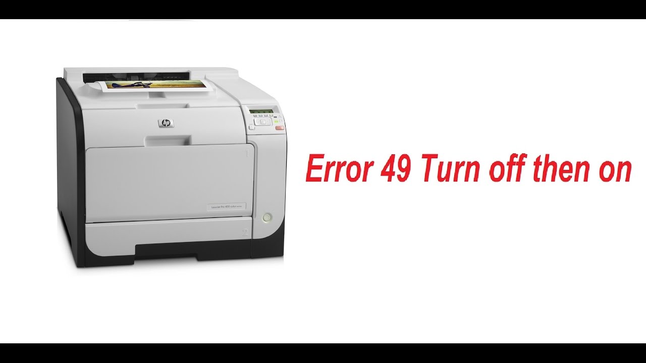 hp forty nine error