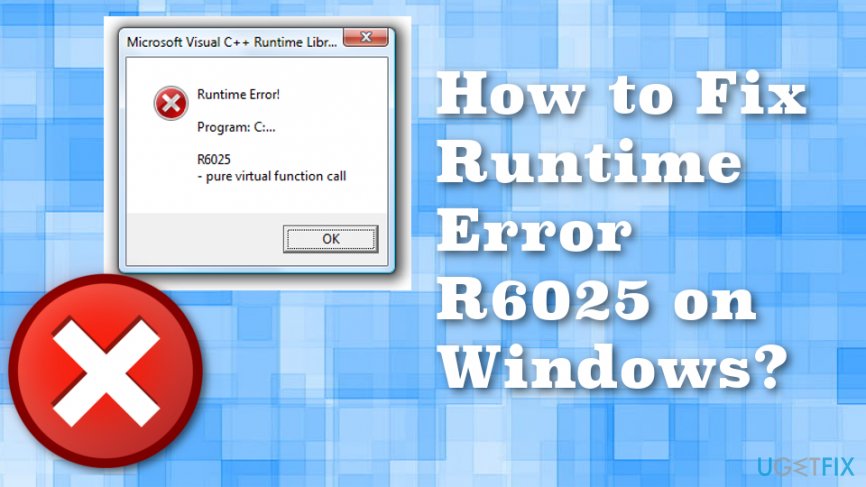 iexplore.exe runtime error r6025