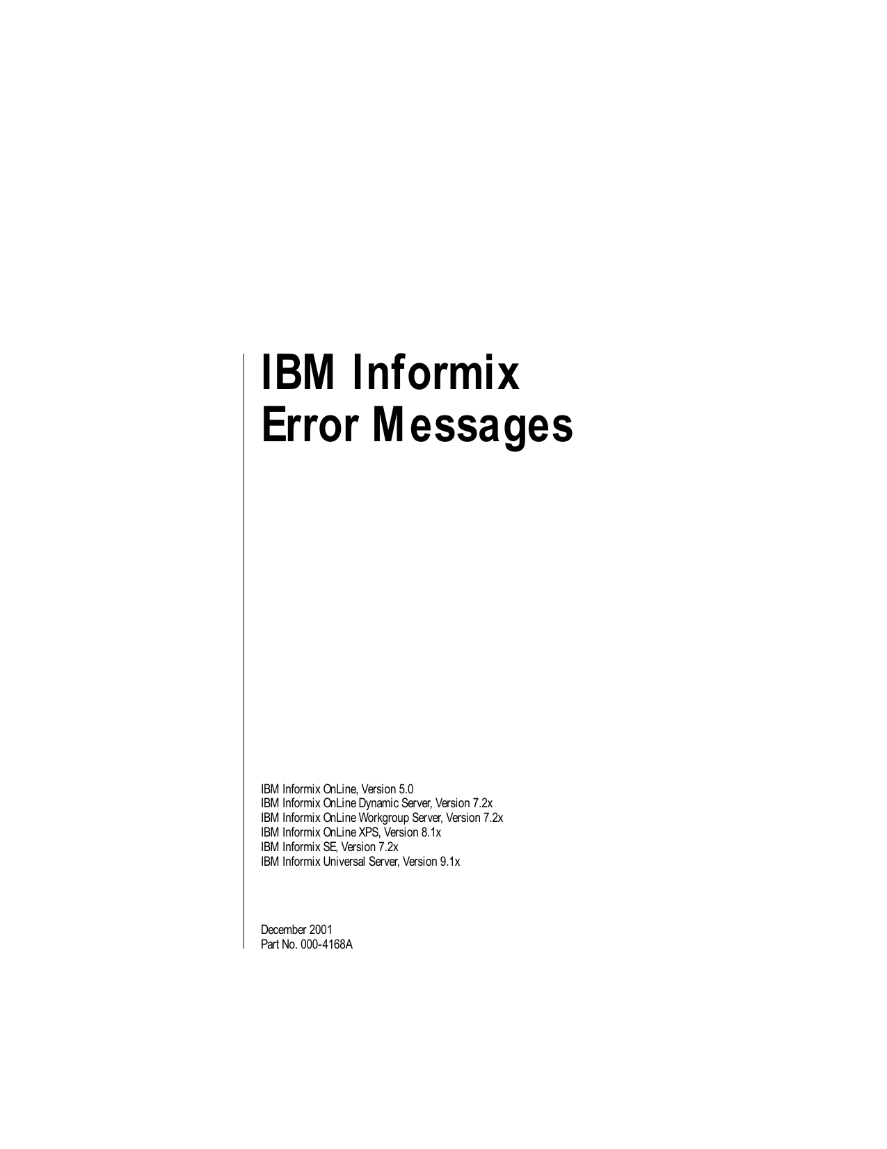 informix 956 error